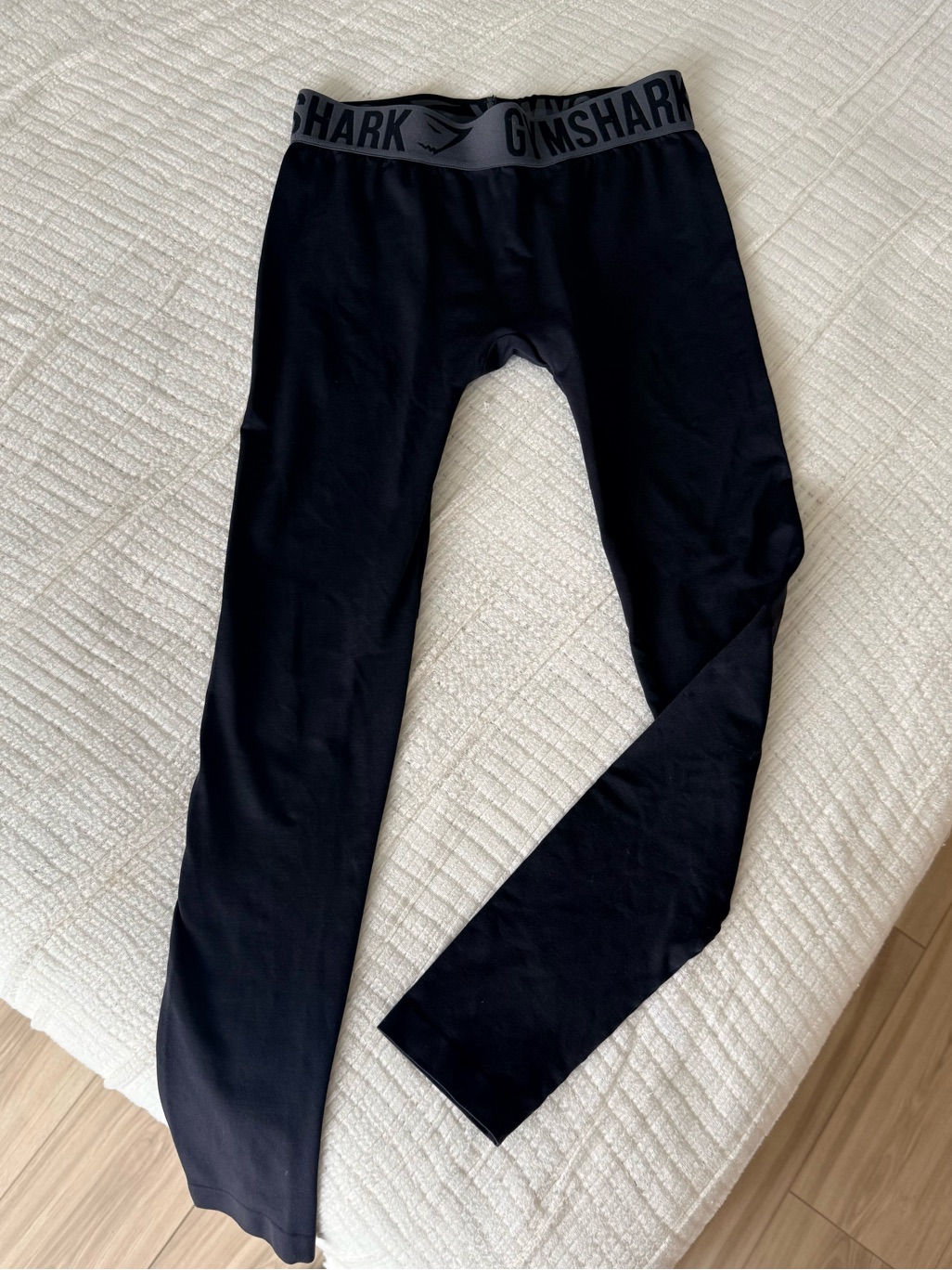 Gymshark Seamless High Waisted Leggings Black Size Small Logo Waistband